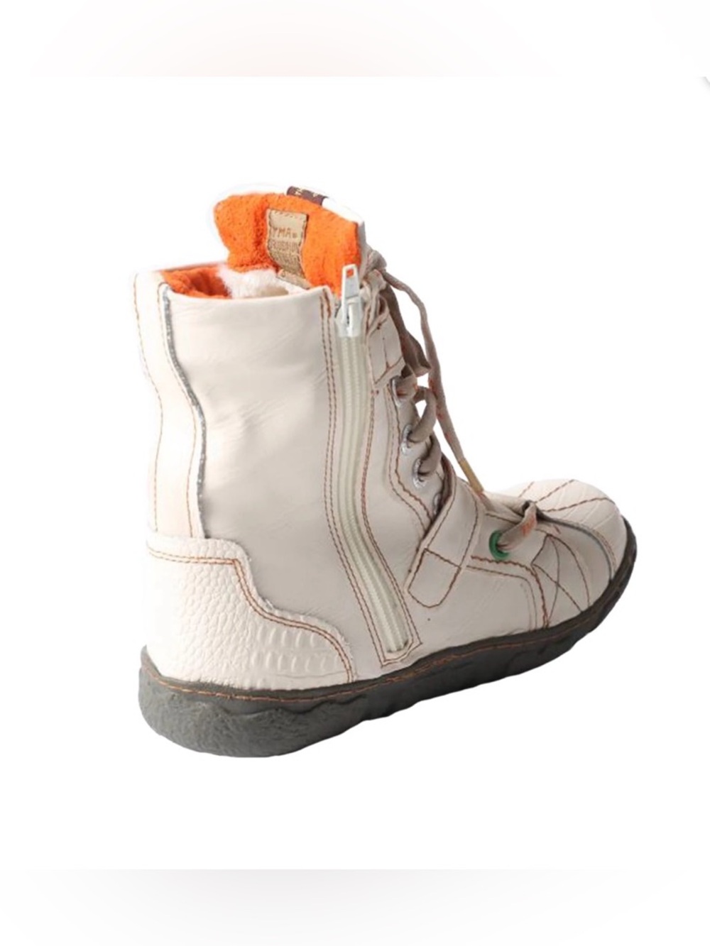 TMA EYES White Faux Leather Winter Boots Women's Size 8 - Picture 11 of 16